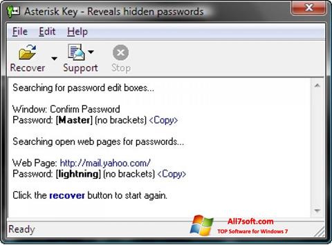 Скріншот Asterisk Key для Windows 7