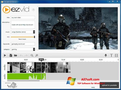 Скріншот Ezvid для Windows 7