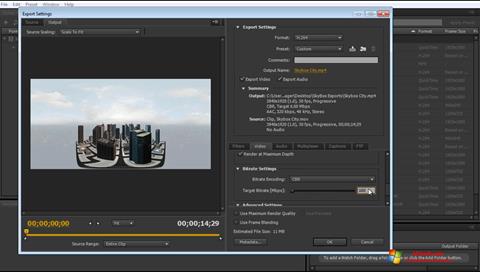 Скріншот Adobe Media Encoder для Windows 7