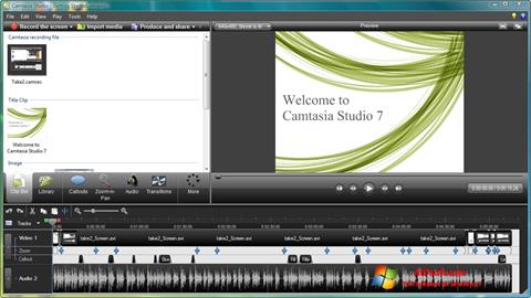 Скріншот Camtasia Studio для Windows 7
