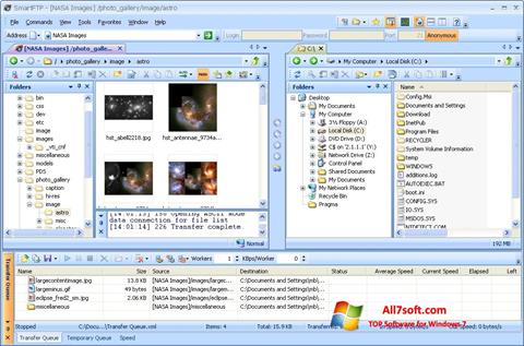 Скріншот SmartFTP для Windows 7