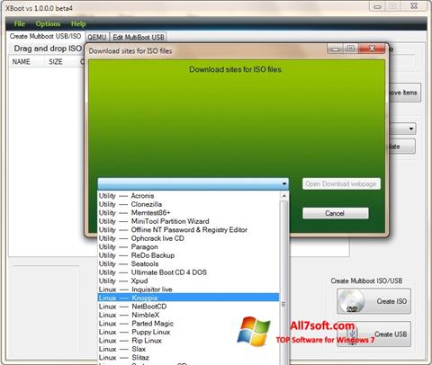 Скріншот XBoot для Windows 7