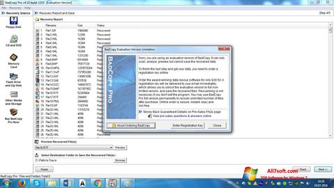 Скріншот BadCopy Pro для Windows 7