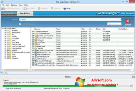 Скріншот File Scavenger для Windows 7