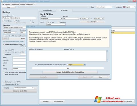 Скріншот Scan2PDF для Windows 7