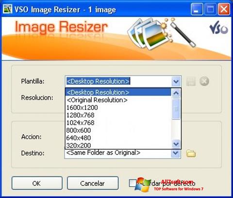 Скріншот VSO Image Resizer для Windows 7