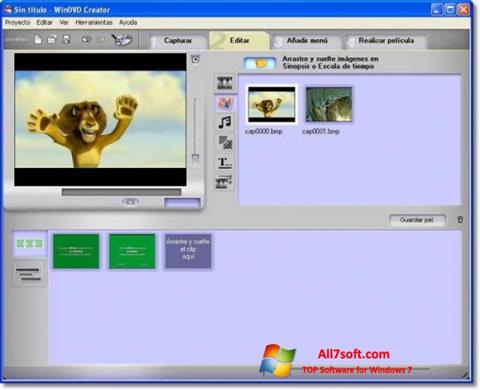 Скріншот WinDVD Creator для Windows 7
