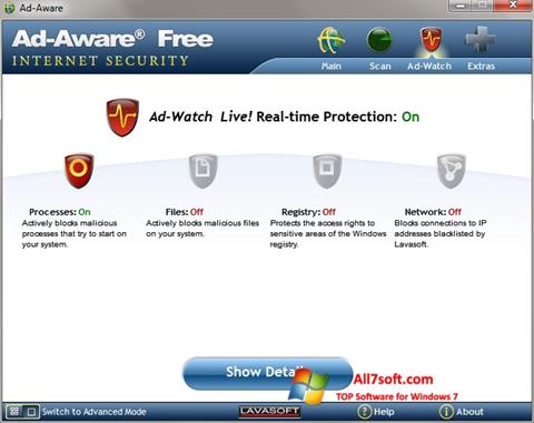 Скріншот Ad-Aware для Windows 7