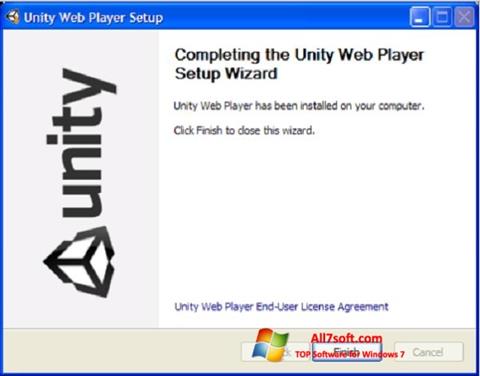 Скріншот Unity Web Player для Windows 7