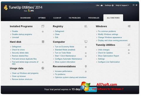 Скріншот TuneUp Utilities для Windows 7