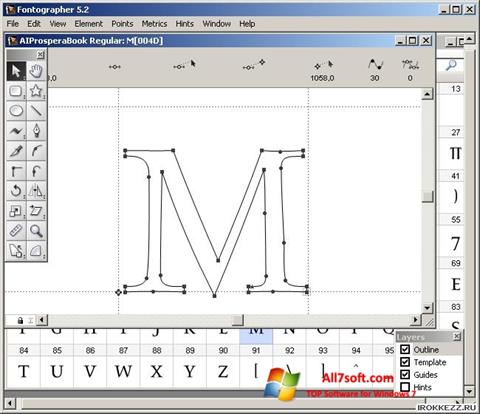 Скріншот Fontographer для Windows 7