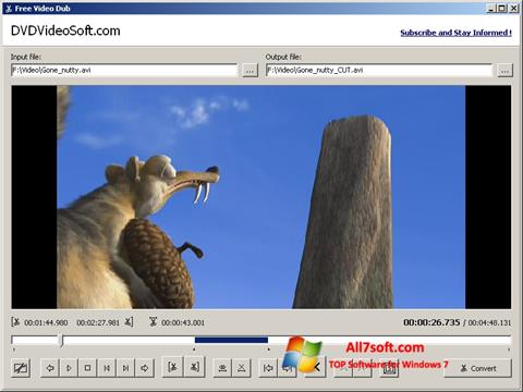 Скріншот Free Video Dub для Windows 7
