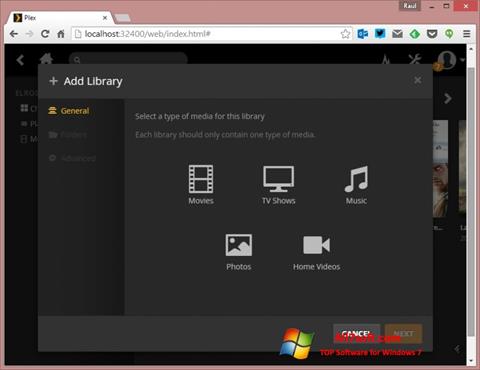 Скріншот Plex Media Server для Windows 7