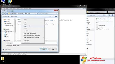 Скріншот HTML Help Workshop для Windows 7