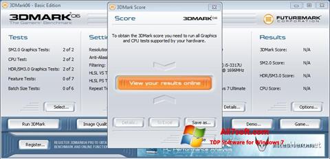 Скріншот 3DMark06 для Windows 7
