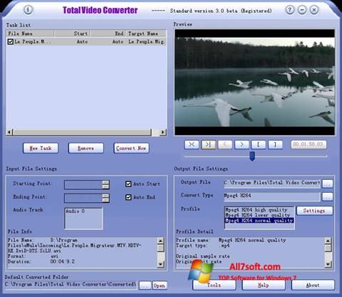 Скріншот Total Video Converter для Windows 7