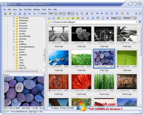 Скріншот FastStone Image Viewer для Windows 7