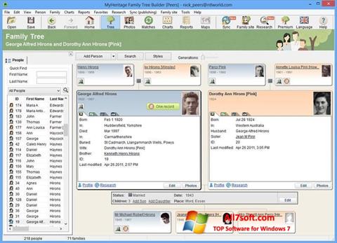 Скріншот Family Tree Builder для Windows 7