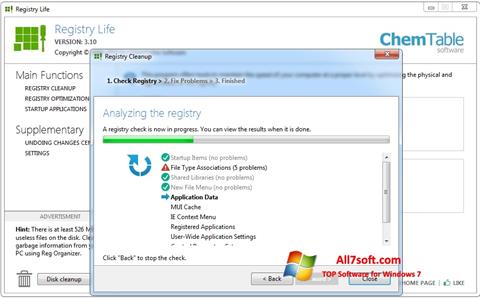 Скріншот Registry Life для Windows 7