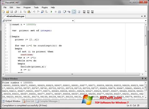 Скріншот Pascal ABC для Windows 7