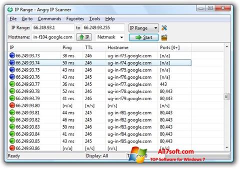 Скріншот Angry IP Scanner для Windows 7
