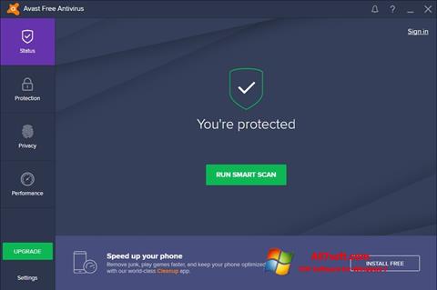 Скріншот Avast Free Antivirus для Windows 7