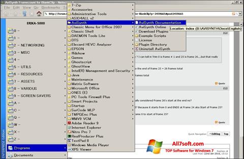 Скріншот AviSynth для Windows 7