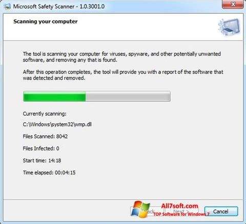 Скріншот Microsoft Safety Scanner для Windows 7