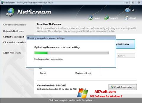 Скріншот NetScream для Windows 7