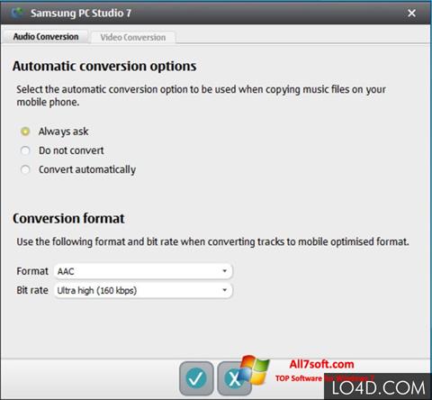 Скріншот Samsung PC Studio для Windows 7