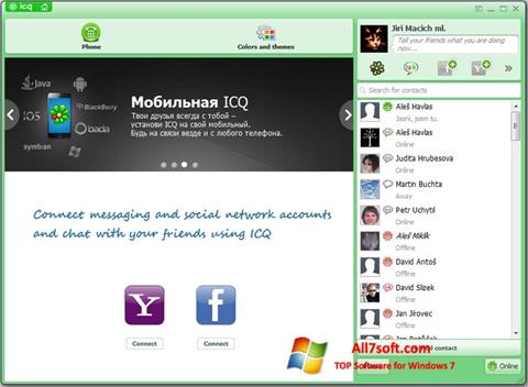 Скріншот ICQ для Windows 7