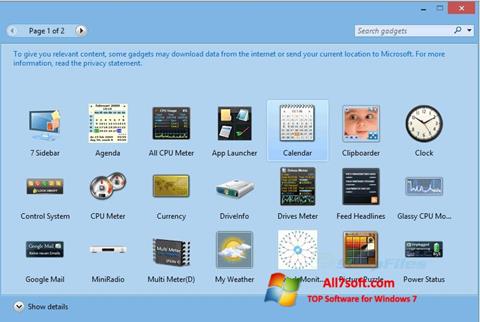 Скріншот 8GadgetPack для Windows 7