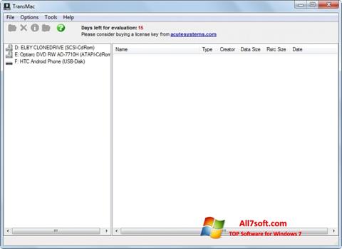 Скріншот TransMac для Windows 7