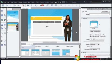 Скріншот Adobe Captivate для Windows 7
