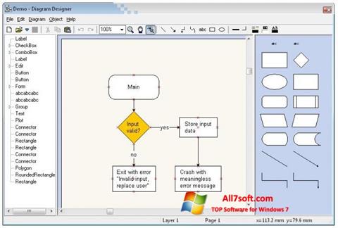 Скріншот Diagram Designer для Windows 7