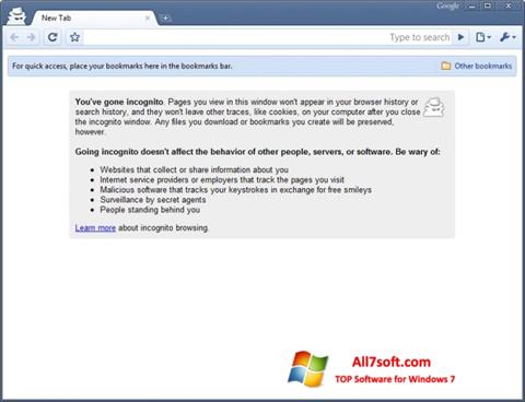 Скріншот Google Chrome Beta для Windows 7