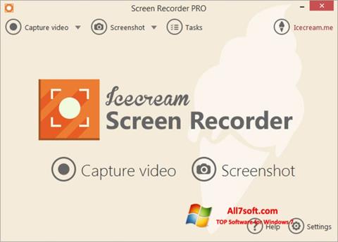 Скріншот Icecream Screen Recorder для Windows 7
