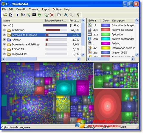 Скріншот WinDirStat для Windows 7