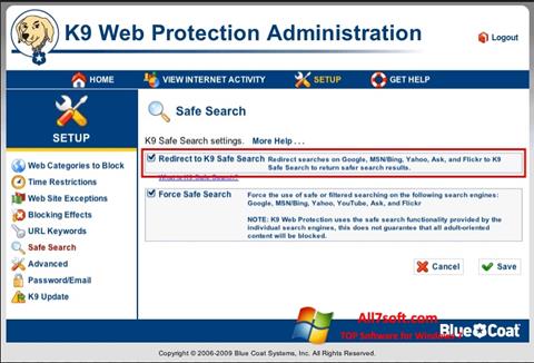 Скріншот K9 Web Protection для Windows 7