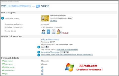 Скріншот WebMoney Keeper Classic для Windows 7