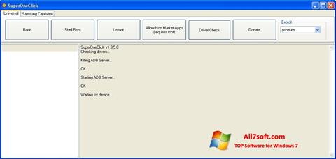 Скріншот SuperOneClick для Windows 7