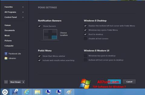 Скріншот Pokki для Windows 7