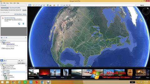 Скріншот Google Earth для Windows 7