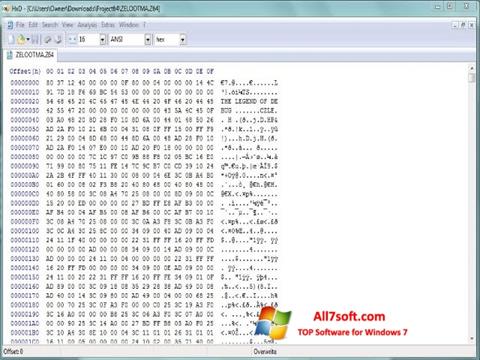 Скріншот Hex Editor для Windows 7