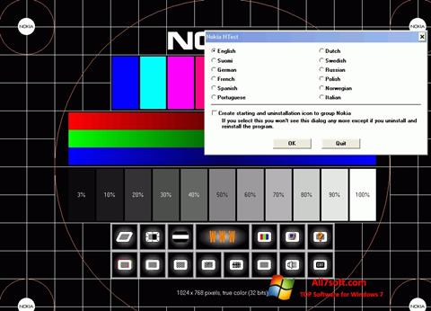Скріншот Nokia Monitor Test для Windows 7