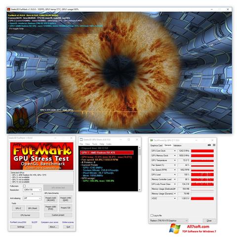 Скріншот FurMark для Windows 7