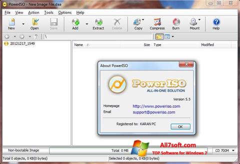 Скріншот PowerISO для Windows 7