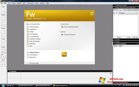 Скріншот Adobe Fireworks для Windows 7