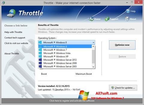 Скріншот Throttle для Windows 7
