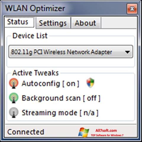 Скріншот WLAN Optimizer для Windows 7